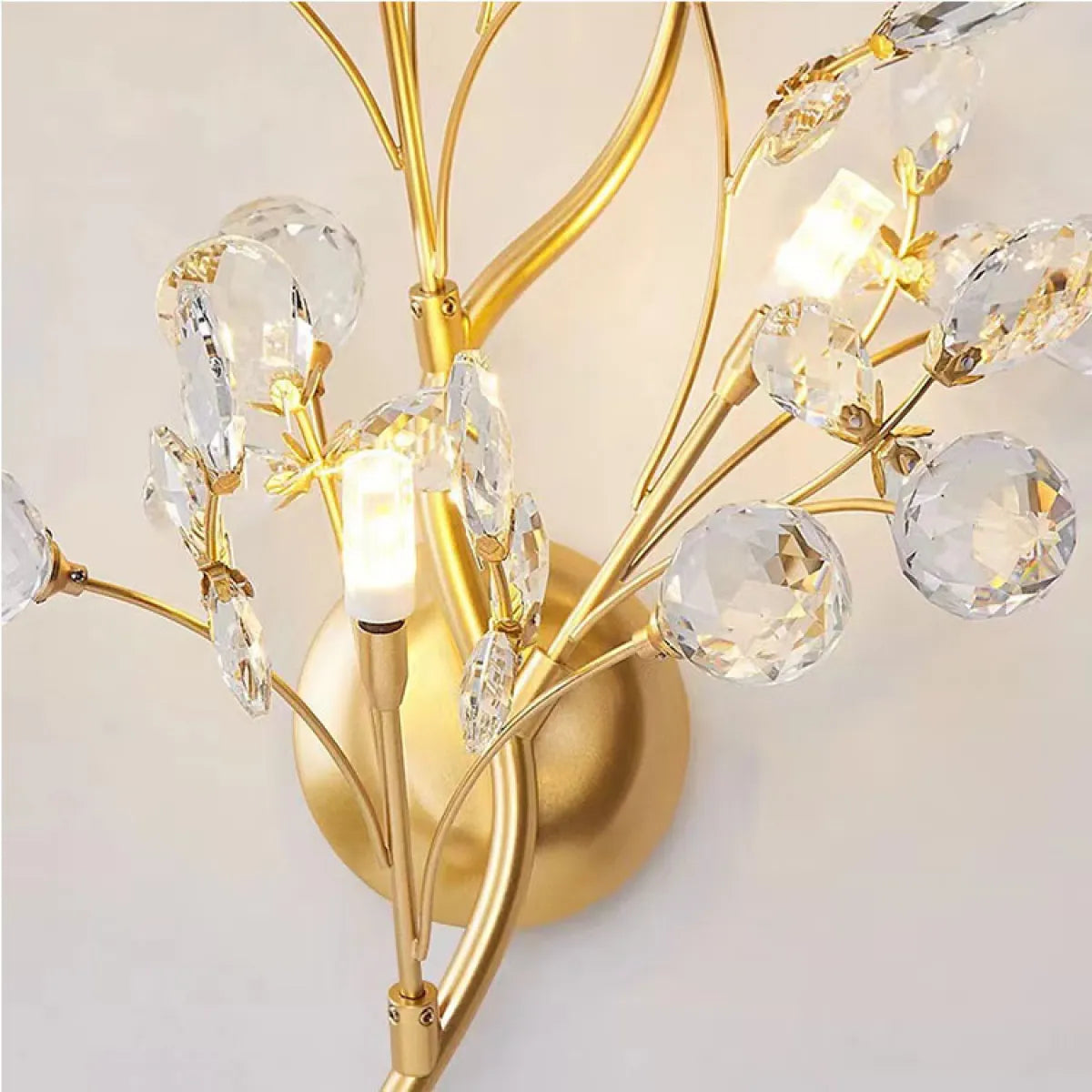 Crystal Branch Wall Lamp Entrance