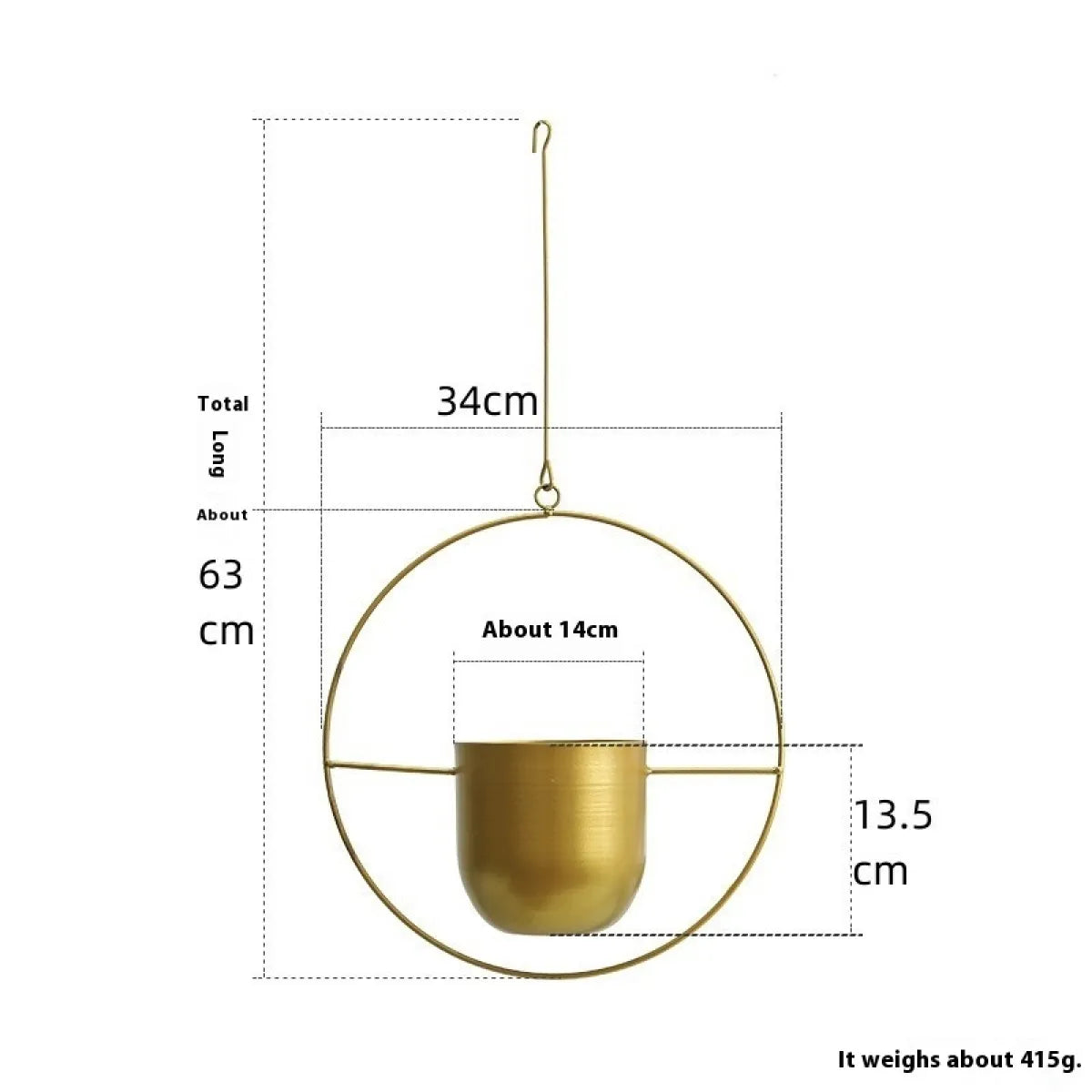 Nordic Iron Succulent Flower Pot